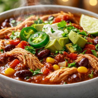 Image of Caf Lattes Salsa Chicken Chili