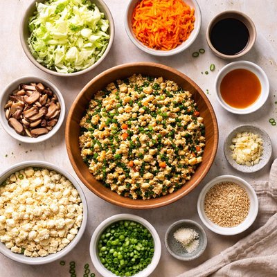 Image of Cai Bao Filling Vegetable Tofu Bun Filling Sesame Flavored