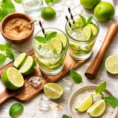 Image of Caipirosca Brazilian Lime Cocktail