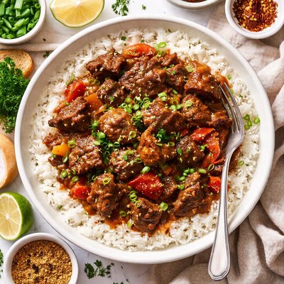 Image of Cajun Beef Tips with Rice