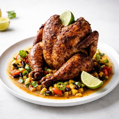 Image of Cajun Borracho Chicken Drunken Beer Can Chicken