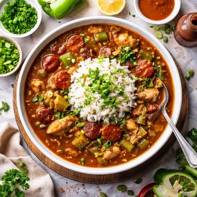 Image of Cajun Chicken and Sausage Gumbo