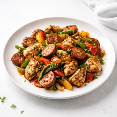 Image of Cajun Chicken and Sausage Saute