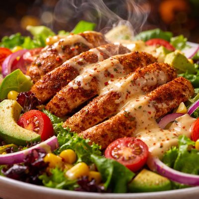 Image of Cajun Chicken Salad with Cajun Dressing