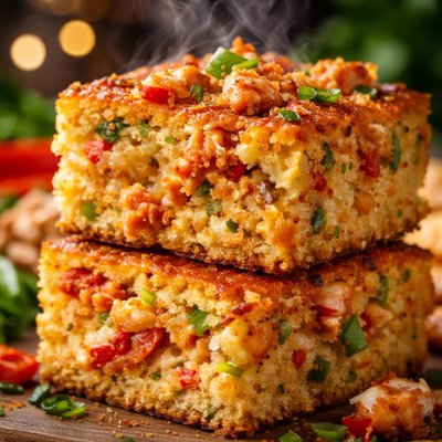 Image of Cajun Crawfish Cornbread