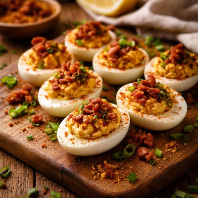 Image of Cajun Eggs Deviled Eggs