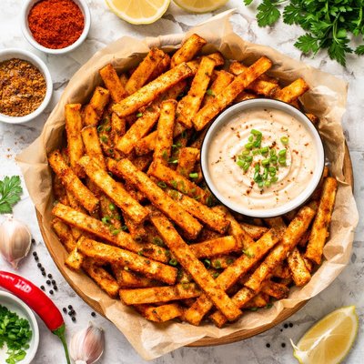 Image of Cajun Fries with Dipping Sauce