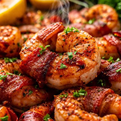 Image of Cajun Grilled Shrimp W Bacon