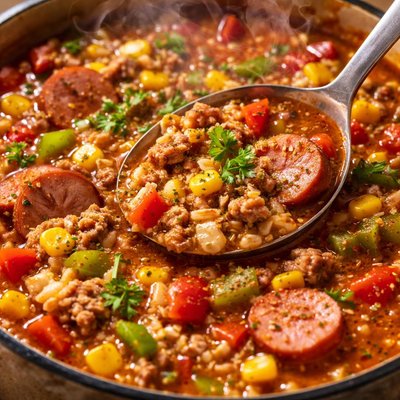 Image of Cajun Hamburger Soup