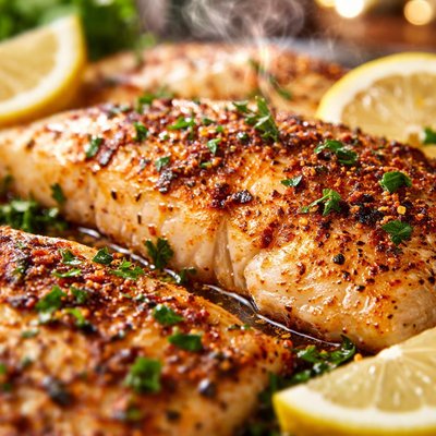 Image of Cajun Low Fat Baked Fish