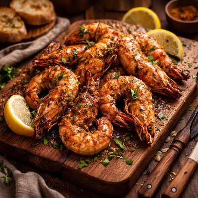 Image of Cajun Pan Prawns