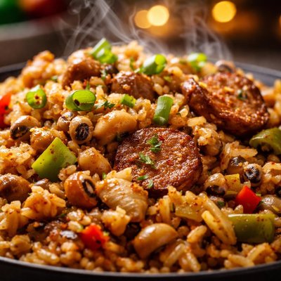 Image of Cajun Rice and Black Eyed Peas