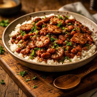 Image of Cajun Sausage and Red Beans