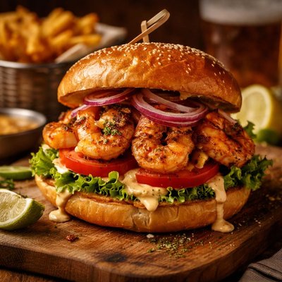 Image of Cajun Shrimp Burger