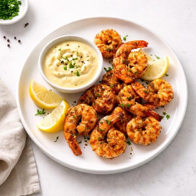 Image of Cajun Shrimp with Lemon Mustard Dip