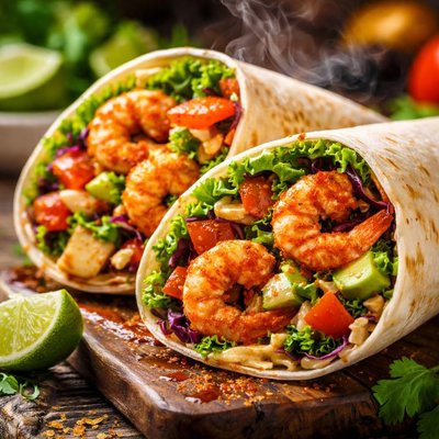 Image of Cajun Shrimp Wraps