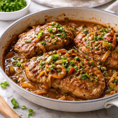 Image of Cajun Smothered Pork Chops