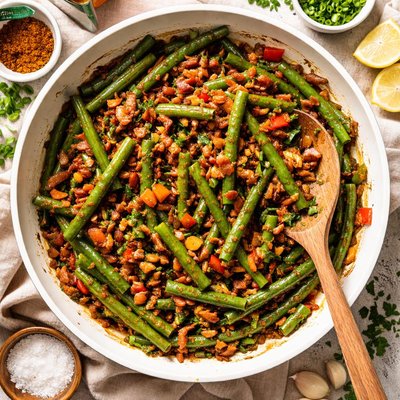 Image of Cajun Style Green Beans with Tabasco