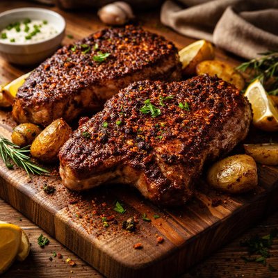 Image of Cajun Style Spiced Pork Chops