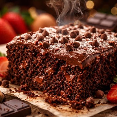 Image of Cake Mix Chocolate Picnic Cake