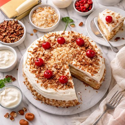 Image of Cake Mix Italian Cream Cake