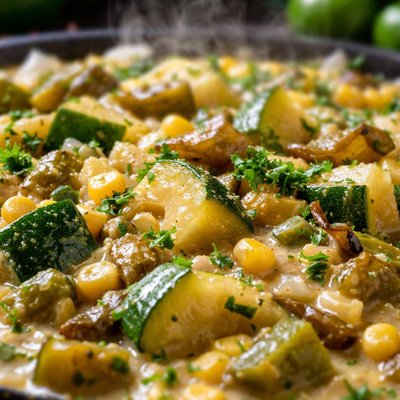 Image of Calabacitas Con Chiles Verdes