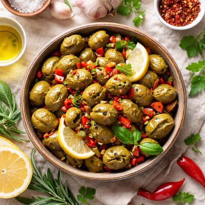 Image of Calabrian Cracked Olives