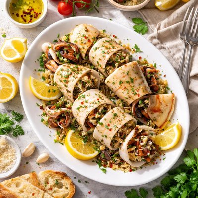 Image of Calamari Ripieni Stuffed Squid