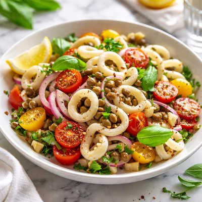 Image of Calamari Tomato and Caper Salad