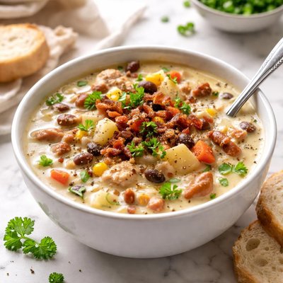 Image of Calico Chicken Chowder Crock Pot