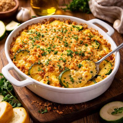 Image of Calico Yellow Zucchini Squash Casserole