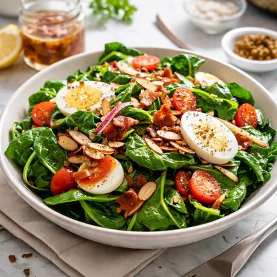 Image of California Wilted Spinach Salad