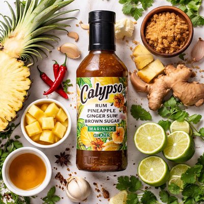 Image of Calypso Rum Pineapple Ginger and Brown Sugar Marinade Glaze