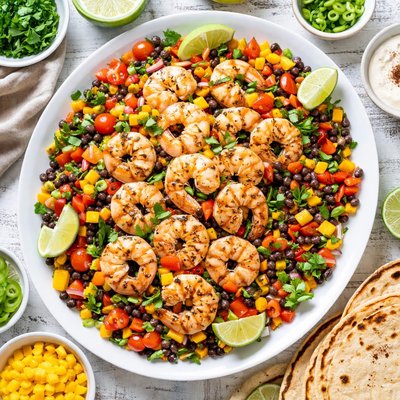 Image of Calypso Shrimp with Black Bean Salsa