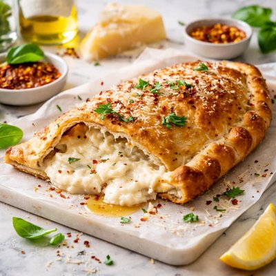 Image of Calzone with Three Cheeses