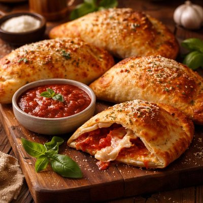 Image of Calzones with Pasta Sauce