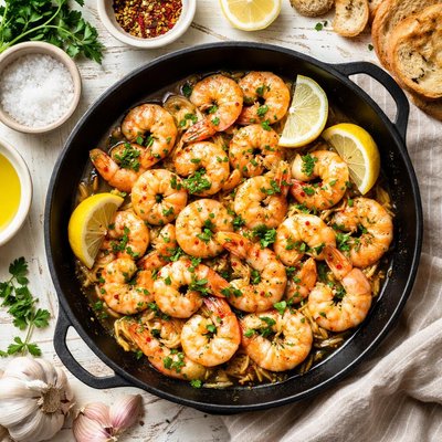 Image of Camarones Al Ajillo Garlic Shrimp
