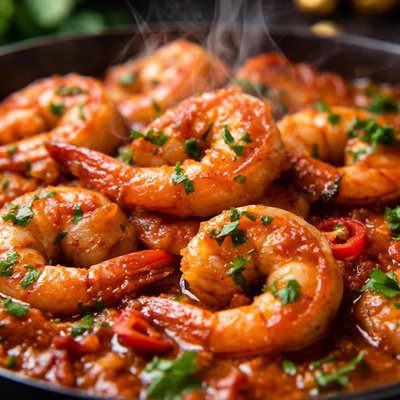 Image of Camarones En Salsa Shrimp in Sauce