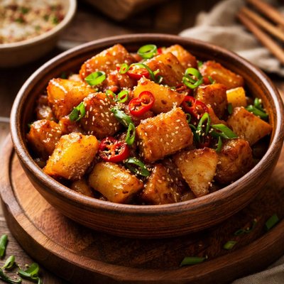 Image of Cambodian Manor Kho to Hu Caramelized Pineapple and Tofu