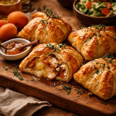 Image of Camembert Apricot Chicken Parcels
