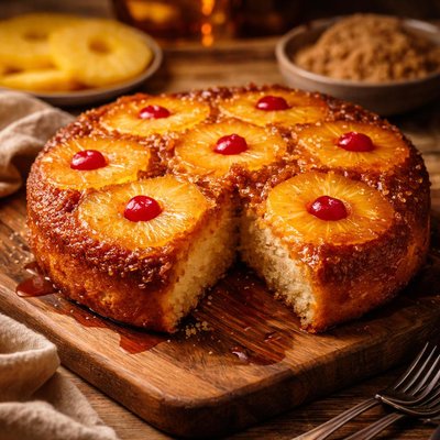 Image of Camp Pineapple Upside Down Cake