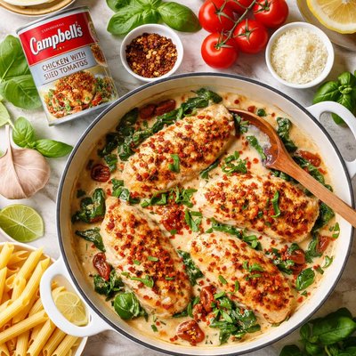 Image of Campbells Chicken with Sun Dried Tomatoes