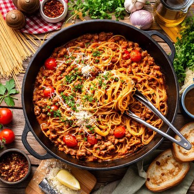 Image of Campfire Spaghetti