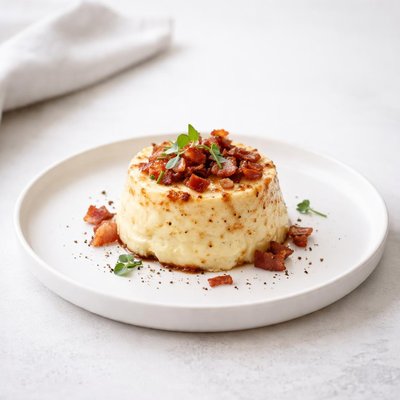 Image of Canadian Bacon and Cheddar Cheese Flan
