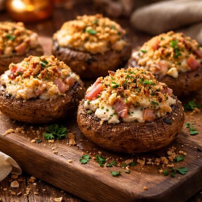 Image of Canadian Bacon Stuffed Mushrooms