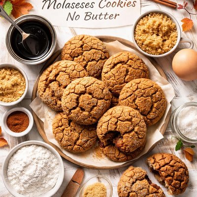 Image of Canadian Molasses Cookies No Butter