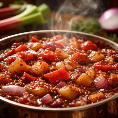 Image of Canadian Spiced Rhubarb and Onion Relish