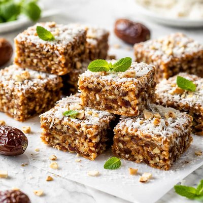 Image of Candied Coconut Date Squares