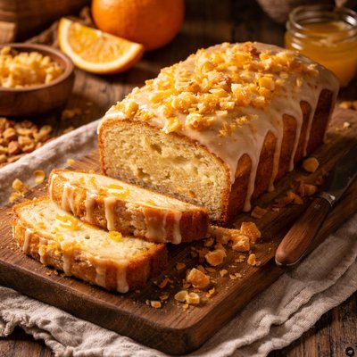 Image of Candied Ginger Pound Cake with a Hint of Orange