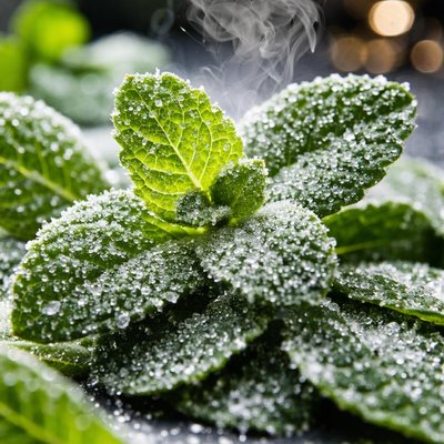 Image of Candied Mint Leaves